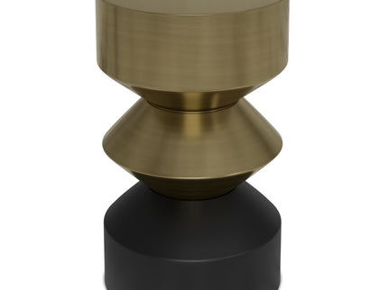 Miller - Side Table - Black / Brass