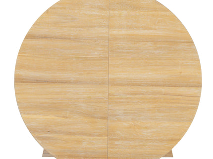 Dining Set With Leaf Round Table And 4 Upholstered Chairs