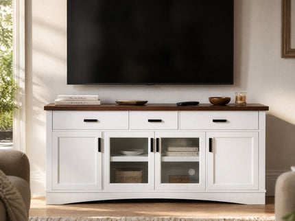 Modern TV Console & Adjustable Shelves