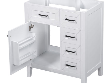 Modern Bathroom Vanity Base Only With Drawers, Freestanding Design