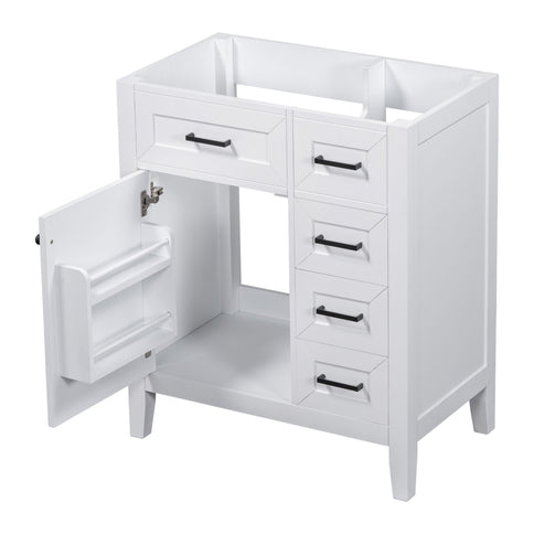 Modern Bathroom Vanity Base Only With Drawers, Freestanding Design