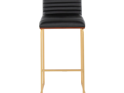 Mason Mara - Contemporary Versatile Desig Fixed Height Barstool (Set of 2)