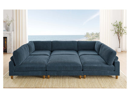 Modern Modular Sectional With Adjustable Back Support