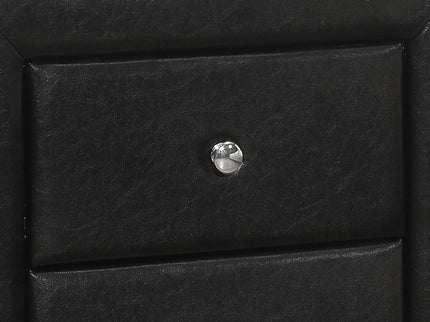 Nightstand, Storage Drawer Versatile Use, Upholstered, Transitional