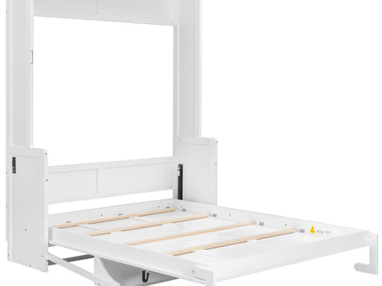 Murphy Bed With Desk, LED Lights & USB Charging Station