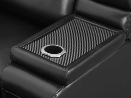 Sinai - Power Recliner With Dual Adjustment - Black