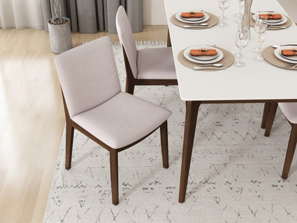 Laura - Mid-Century Modern Solid Wood Dining Chair (Set of 2)