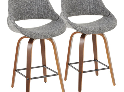 Fabrico - Mid-Century Modern, Counter Stool (Set of 2)
