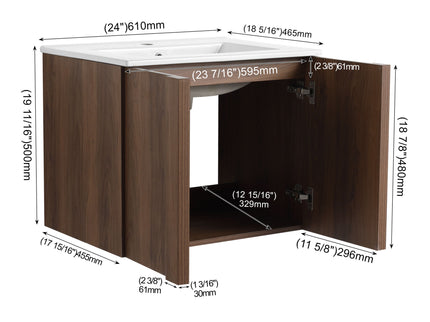 Floating Bathroom Vanity With Sink Combo