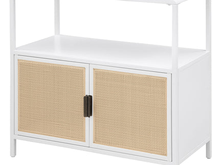 Kenneth - 2 Door Radio Weave Accent Cabinet - White