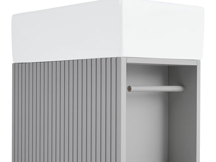 Modern Bathroom Vanity With Sink And 2 Tier Shelf