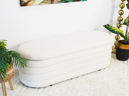 Cabana - Bench With Storage - Ivory