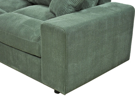 Sectional Sofa With 2 Ottomans And Toss Pillows
