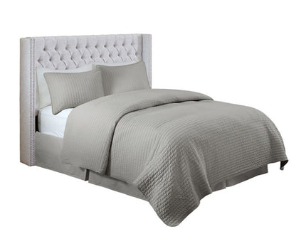 Transitional Upholstery Headboard With Tufted Buttons And Nailhead Trim