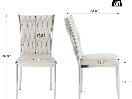 Modern Dining Chair Set For Dining Room
