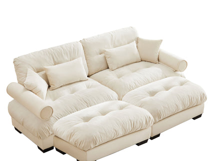 Super Comfort Oversized Modular Sectional Sofa With Movable Ottoman
