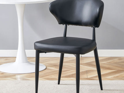 Minimalist Ergonomic Dining Chair With Curved Backres (Set of 4)
