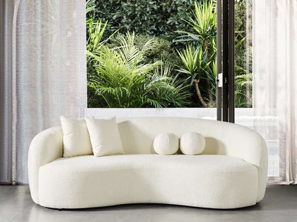 Drake - Japandi Style Curvy Boucle Sofa