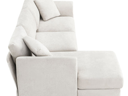 Modern Cloud Sectional Sofa L Shaped Luxury Couch Set With 2 Free Pillows 4 Seat With Oversized Chaise