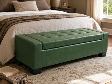 Tufted Storage Ottoman Bench