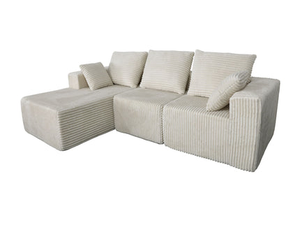 Corner Combination Sofa Sectional Couch With Soft Fabric