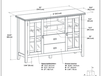 Artisan - Handcrafted, Tall TV Media Stand