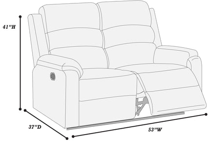 Modern Motion Loveseat