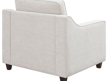 Mahaffey - Upholstered Sloped Track Arm Chair - Beige