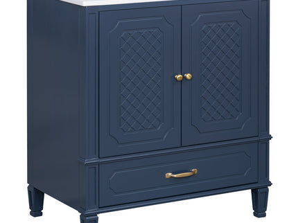 Bathroom Vanity With Sink, Soft Closing Door, Multi Functional Storage