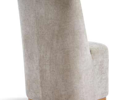 Indoor Upholstered Dining Chair (Set of 2) With Sturdy Frame - Oatmeal