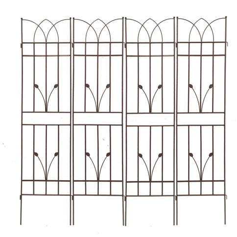 Metal Garden Trellis Rustproof For Climbing Plants Outdoor Flower Support