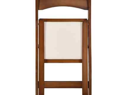 Solid Wood Upholstered Folding Chair Set, Dining Room (Set of 4)