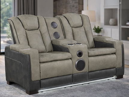 Bruno - Power Reclining Loveseat With Bluetooth Speakers