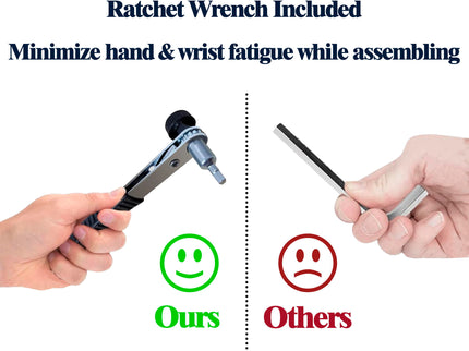 Anna - Upholstered Wingback Platform Bed With 4 Drawers Storage