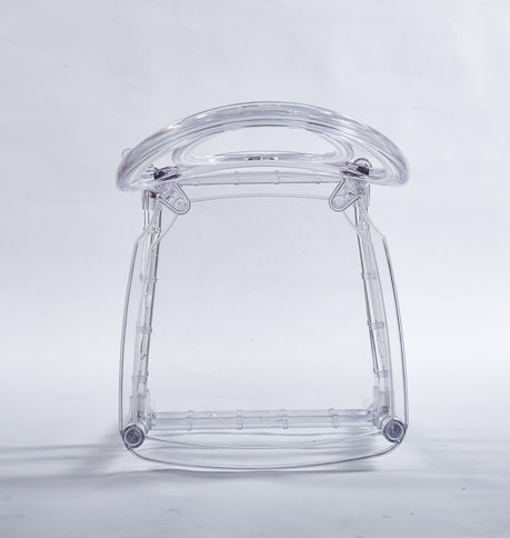 Dining Chair, Plastic Seat, Welding Chair (Set of 4) - Transparent