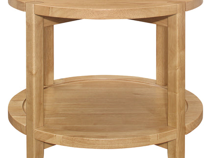 Isbell - Round Table With Storage Shelf