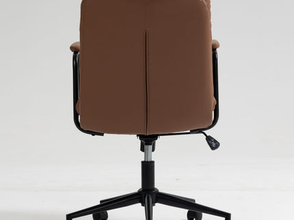 Office Chair, Mid Back Home Office Desk Task Chair With Wheels And Arms Ergonomic Computer Rolling Swivel Chair With Padded Armrest