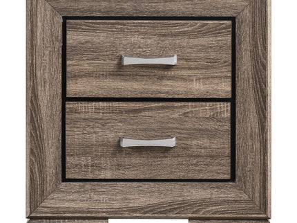 Tomasina - 2 Drawer Rectangular Nightstand - Taupe
