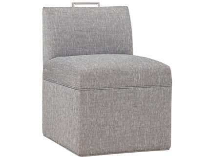 Della - Upholstered Castered Chair - Gray