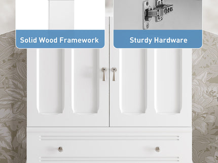 Bathroom Vanity With Sink, Cabinet With Adjustable Shelf And Drawer Divider