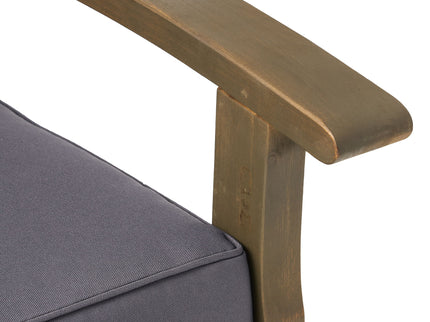 Peyton Club Chair Outdoor Seating Acacia Wood 32.25 X 28.00 X 31.25"