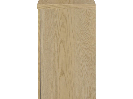 Metro - 2 Door Display Cabinet With Adjustable Shelves - Light Oak