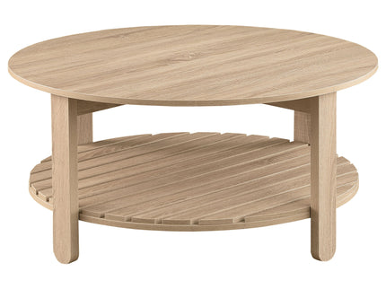 Brookson - Round 2 Piece Coffee And End Table Set - Natural