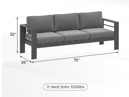 Outdoor Patio Set All-Weather With Thick Cushions