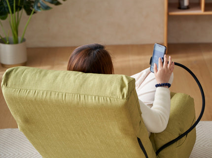 Adjustable Swivel Lounge Chair With 360 Degree Rotating Seat And Headrest Support