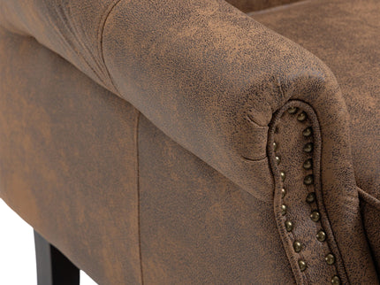Modern Accent Armchair With Sturdy Wood Legs