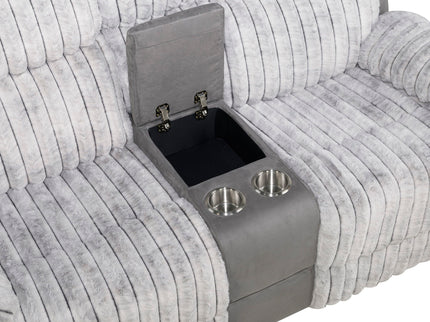 Bruni - Console Reclining Loveseat With Manual Recline