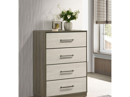 Edmondson - 4 Drawer Chest - Natural / Gray