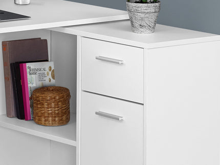 Computer Desk, Home Office, Corner, Storage Drawers, L Shape, Contemporary & Modern