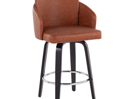 Dahlia - Contemporary Counter Stool Round Footrest (Set of 2)